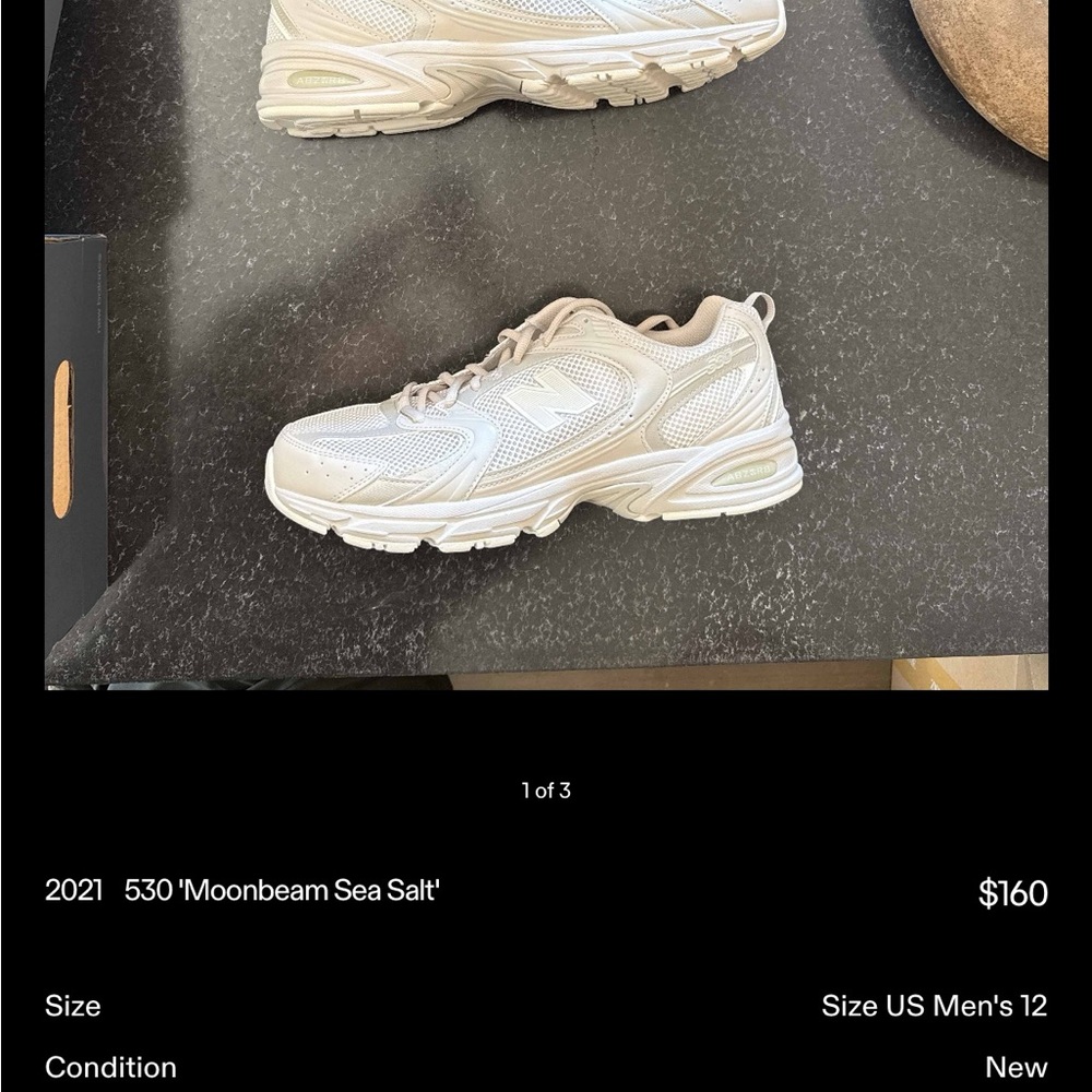 New Balance 530 Cream Sneakers